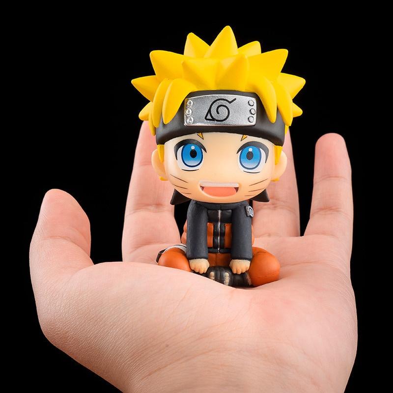 9cm Anime Naruto Figure Uzumaki Naruto Kakashi Uchiha Sasuke Itachi Cute Toys Q Figurals nendoroid Car decoration Model