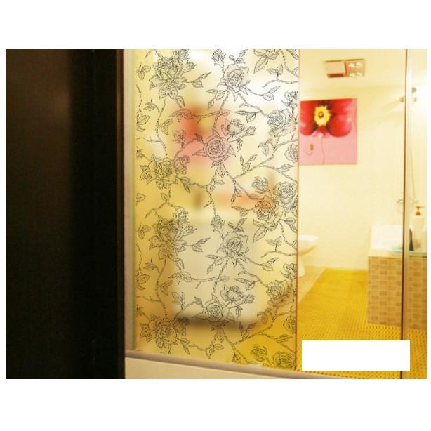 Decal Dán Kính Cao Cấp - Hoa Hồng Xám cực đẹp