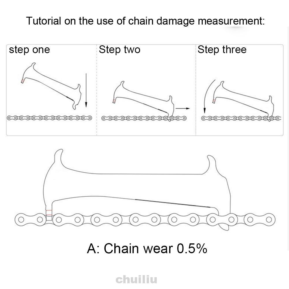 Dụng Cụ Đo Dây Xích Xe Đạp Đa Năng 6 Trong 1