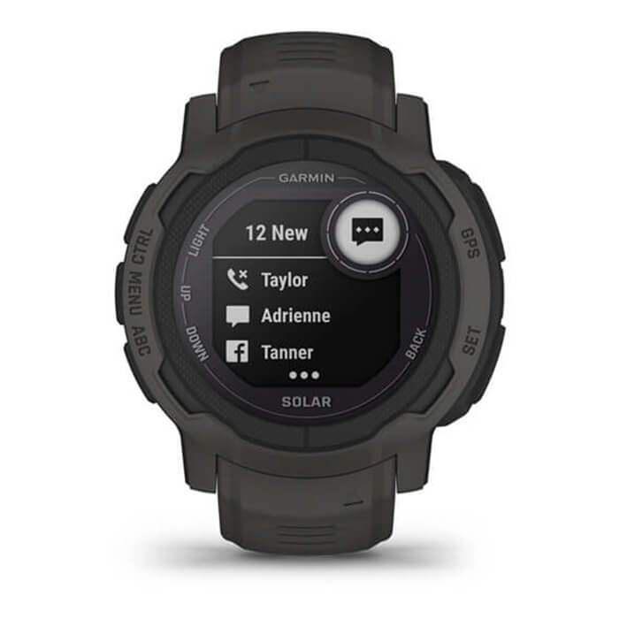 Hình ảnh Đồng Hồ Thông Minh Garmin Instinct 2 Solar - Graphite (Màu Xám Đậm) - Hàng Chính Hãng