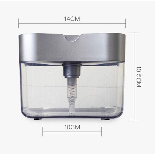 Hộp Đựng Nước Rửa Chén Tự Động Tạo Bọt 2 in 1 Tiện Lợi, Hộp Đựng Nước Rửa Chén Tạo Bọt Tặng Kèm Miếng Bọt Biển