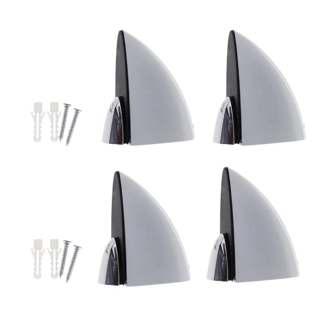 2X 4x Adjustable Glass Clamp Clip Wood Glass Shelf Support Bracket S
