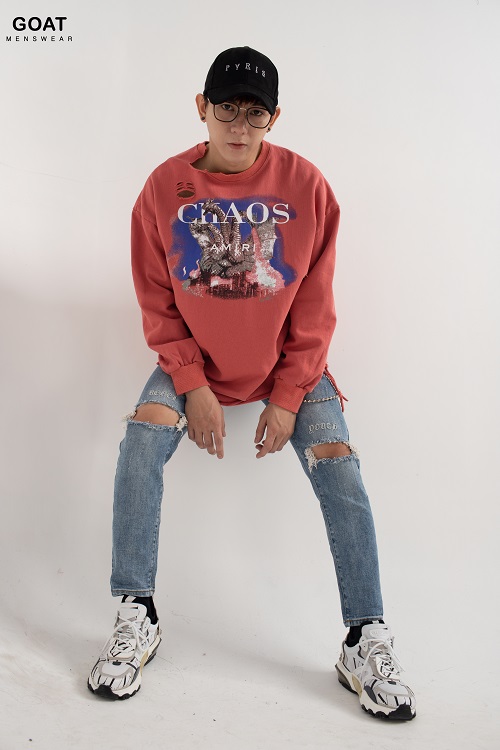 Áo Sweater Tay Dài From Rộng Nam GOAT MENSWEAR