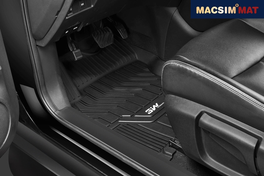 Thảm lót sàn xe ô tô NISSAN X- trail 2013- đến nay Nhãn hiệu Macsim 3W chất liệu nhựa TPE đúc khuôn cao cấp - màu đen