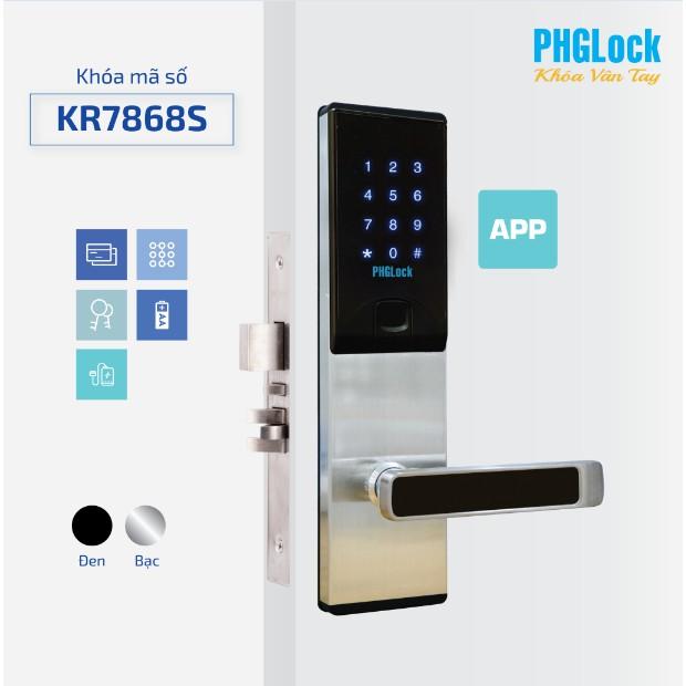 Khoá Cửa Thông Minh - Mã Số, Thẻ Từ PHGLock KR7868