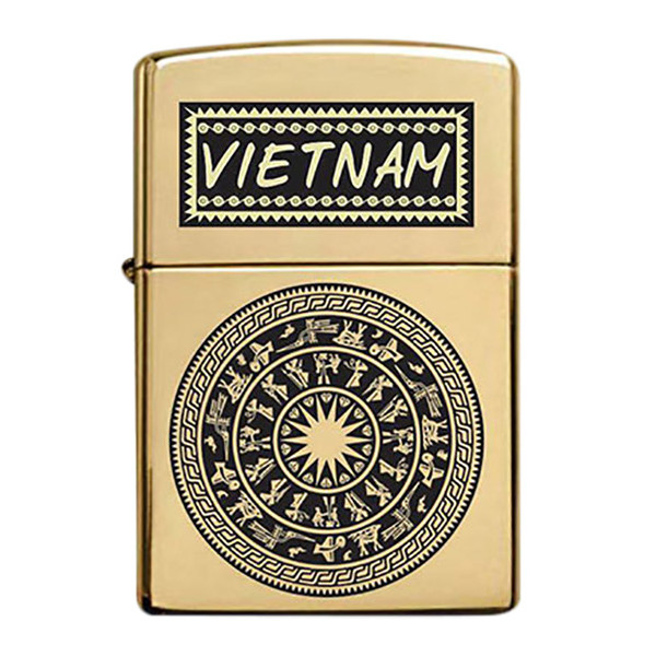 Bật Lửa Zippo 254b Khắc Axit Trống Đồng 03 - 254b.Trongdong03