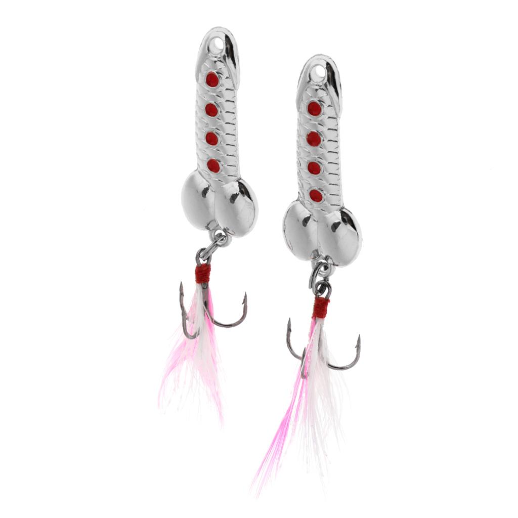 2pcs Metal Wobble Fish Lure Spoon Fishing Sequins Hard Bait Spinnerbaits 5g