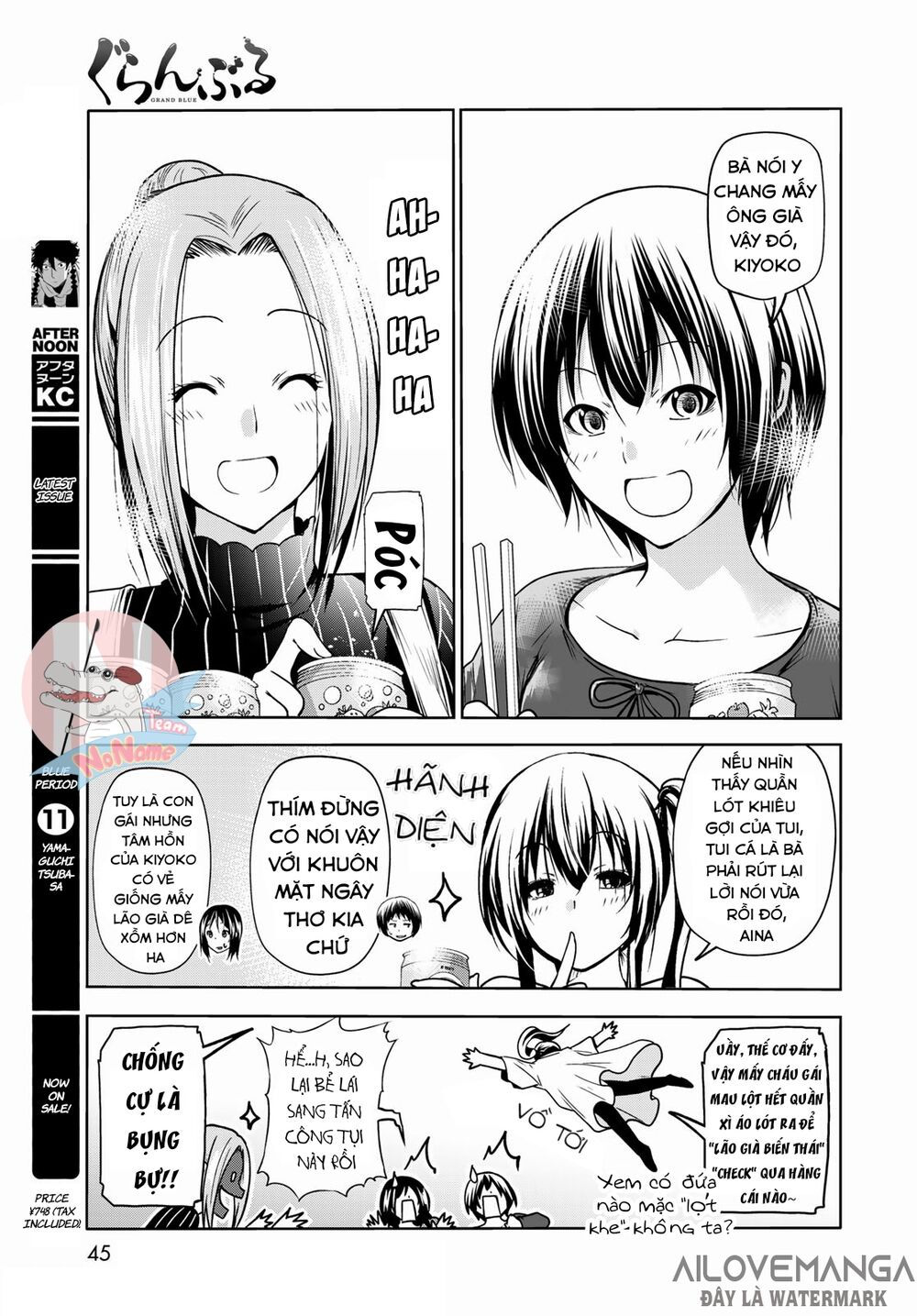 cô gái thích lặn - grand blue chapter 72.2 9