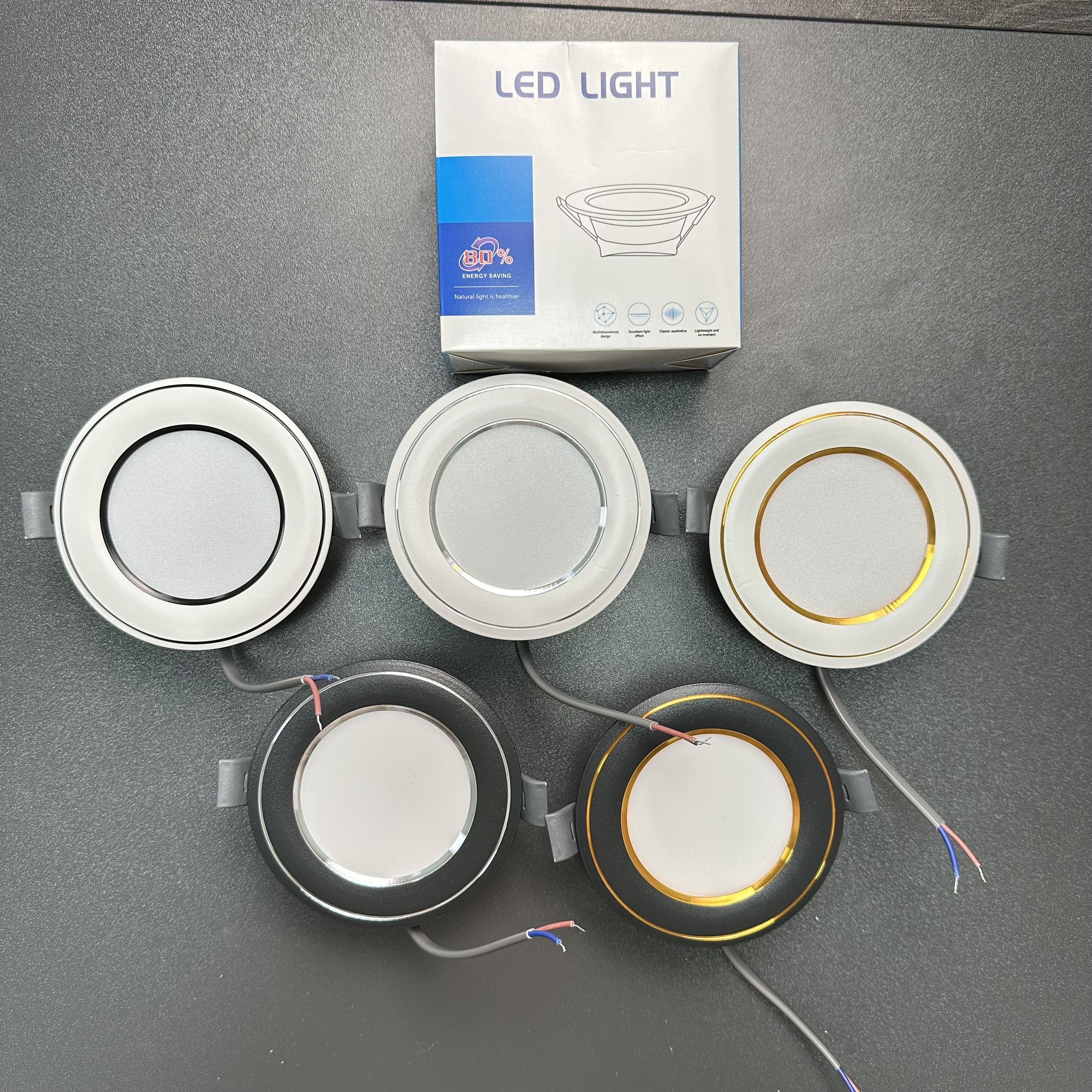 Đèn Led Downlight Âm Trần Thạch Cao Công Suất 6W, Đèn Âm Trần Phong Cách Hiện Đại