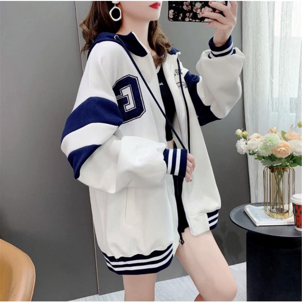 ÁO KHOÁC NỈ NỮ FORM RỘNG PHỐI MÀU CHẤT LỪ DUYÊ DÁNG CỦA PHÁI ĐẸP HÀNG MỚI