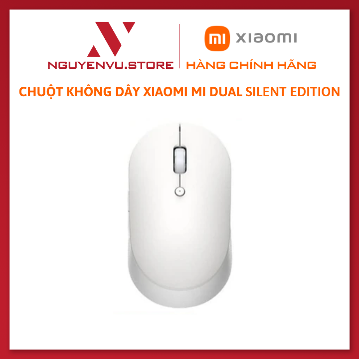 Chuột Không Dây Xiaomi Mi Dual Mode Wireless Mouse Silent Edition - Hàng Chính Hãng