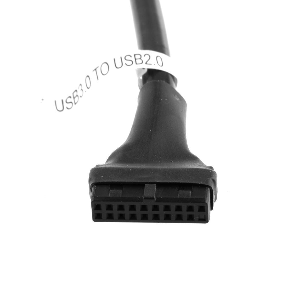 USB3.0 20Pin Header Male to USB2.0 9Pin Female Adapter for Motherboard Cable