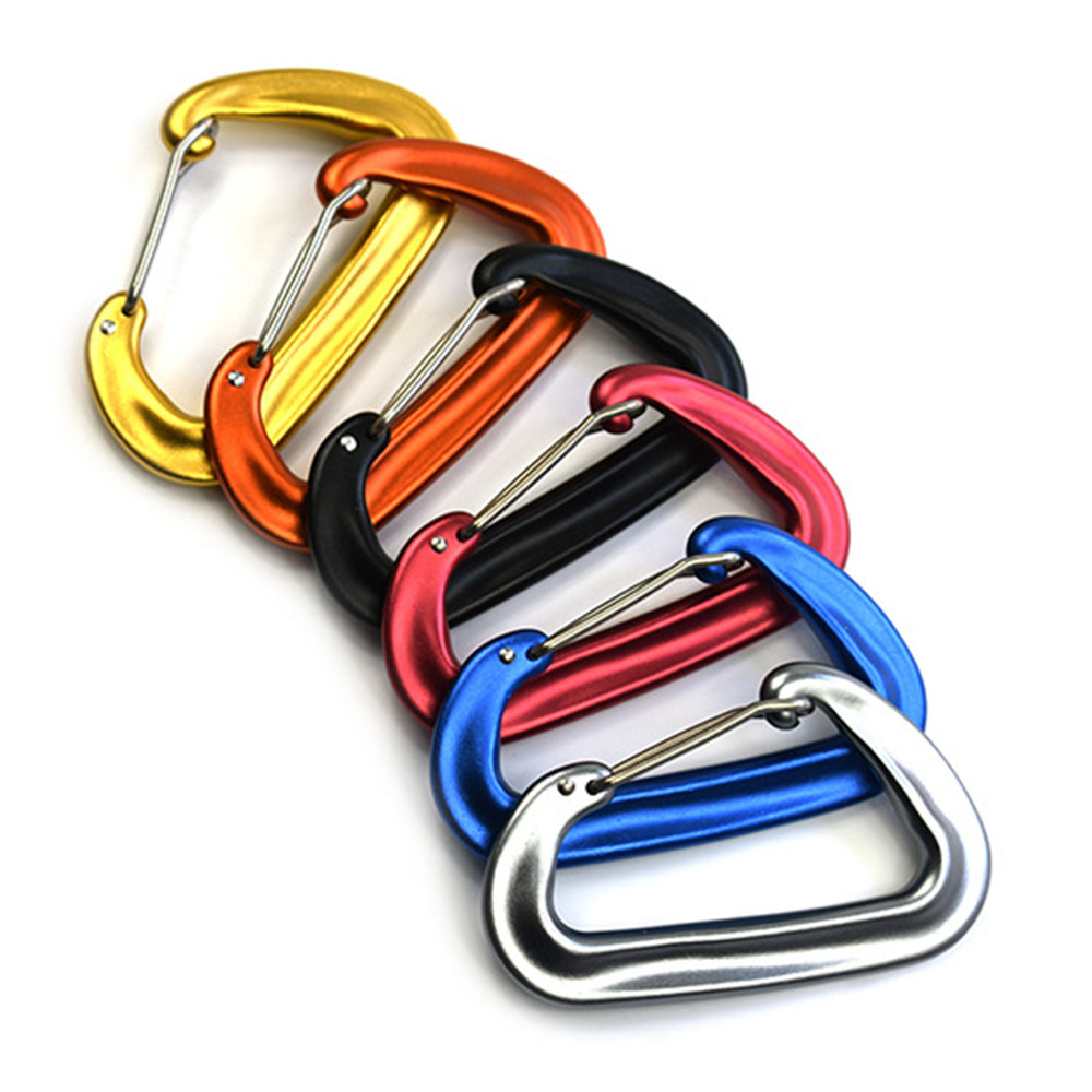2 Móc Khóa Carabiner Cao Cấp Có Cổng Kẹp Chịu Lực Nặng 12KN Siêu Nhẹ Cho Võng Cắm Trại