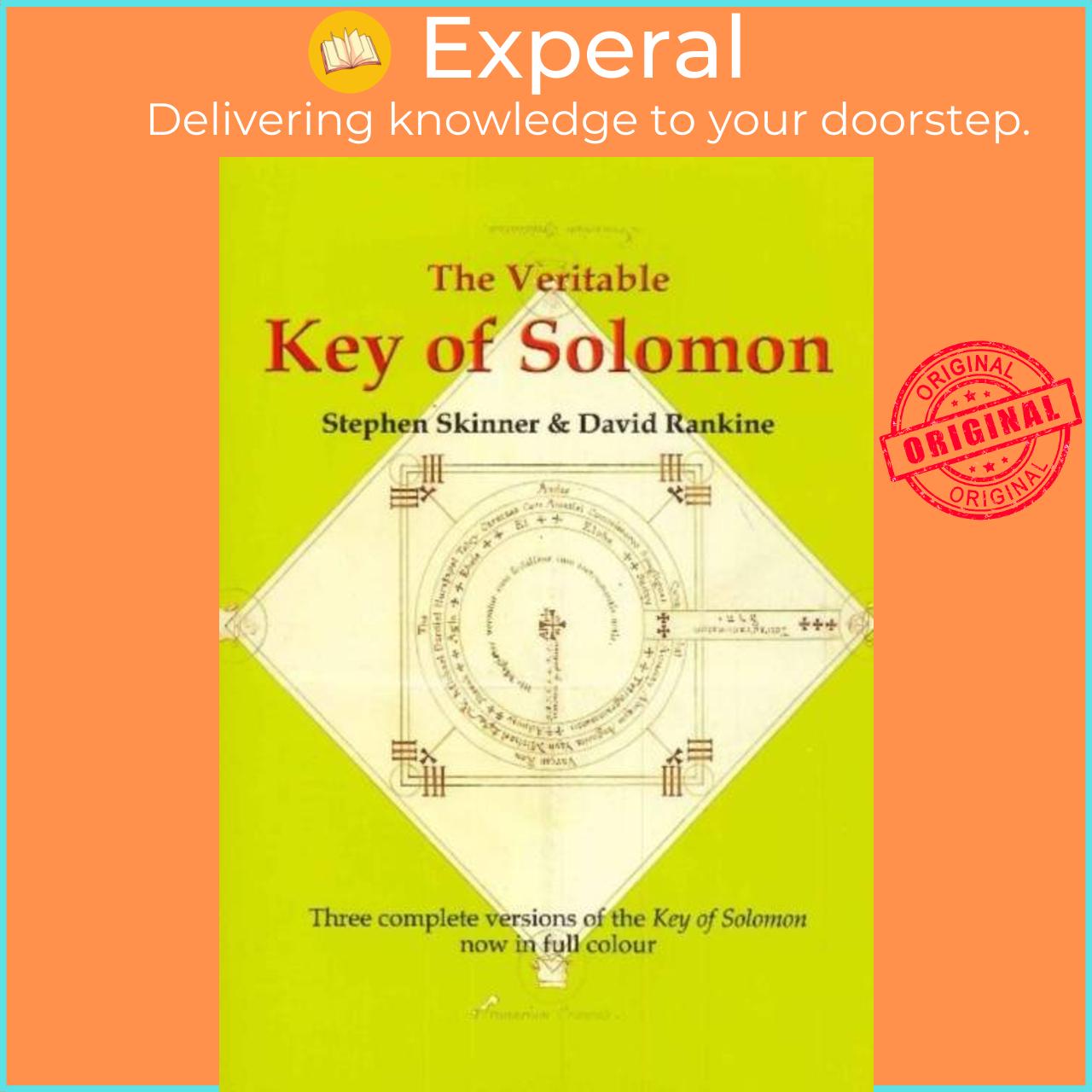 Sách - Veritable Key of Solomon - Three Complete Versions of the by Dr Stephen Skinner (UK edition, hardcover)