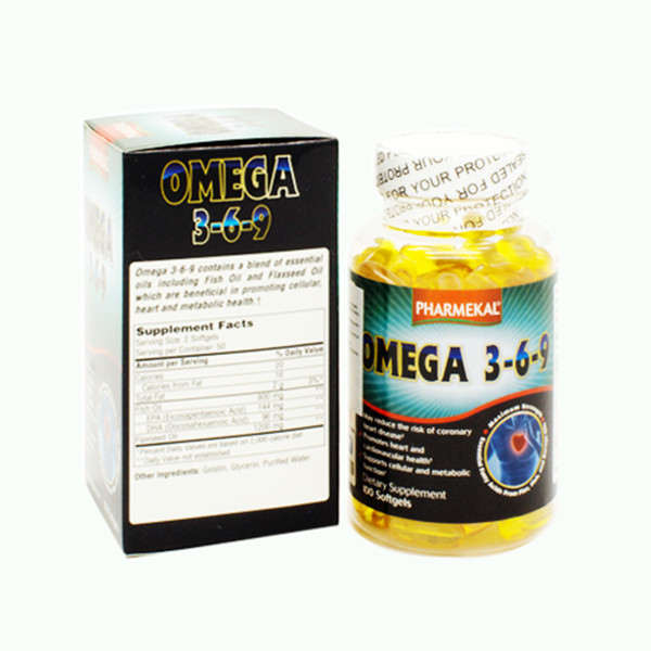 Combo 3 Hộp Viên Uống Dầu Cá Omega 369 Pharmekal - 100 Viên