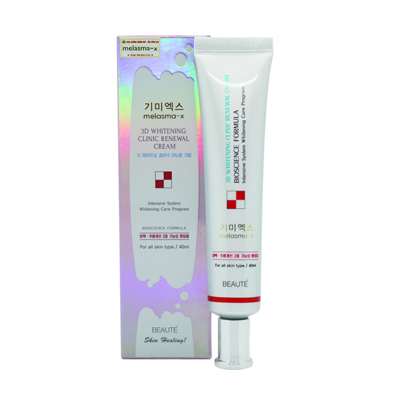 Kem Giảm Thâm Nám Và Tàn Nhang Melasma-X 3D Whitening Clinic Cream 40ml - Hàn Quốc Limited