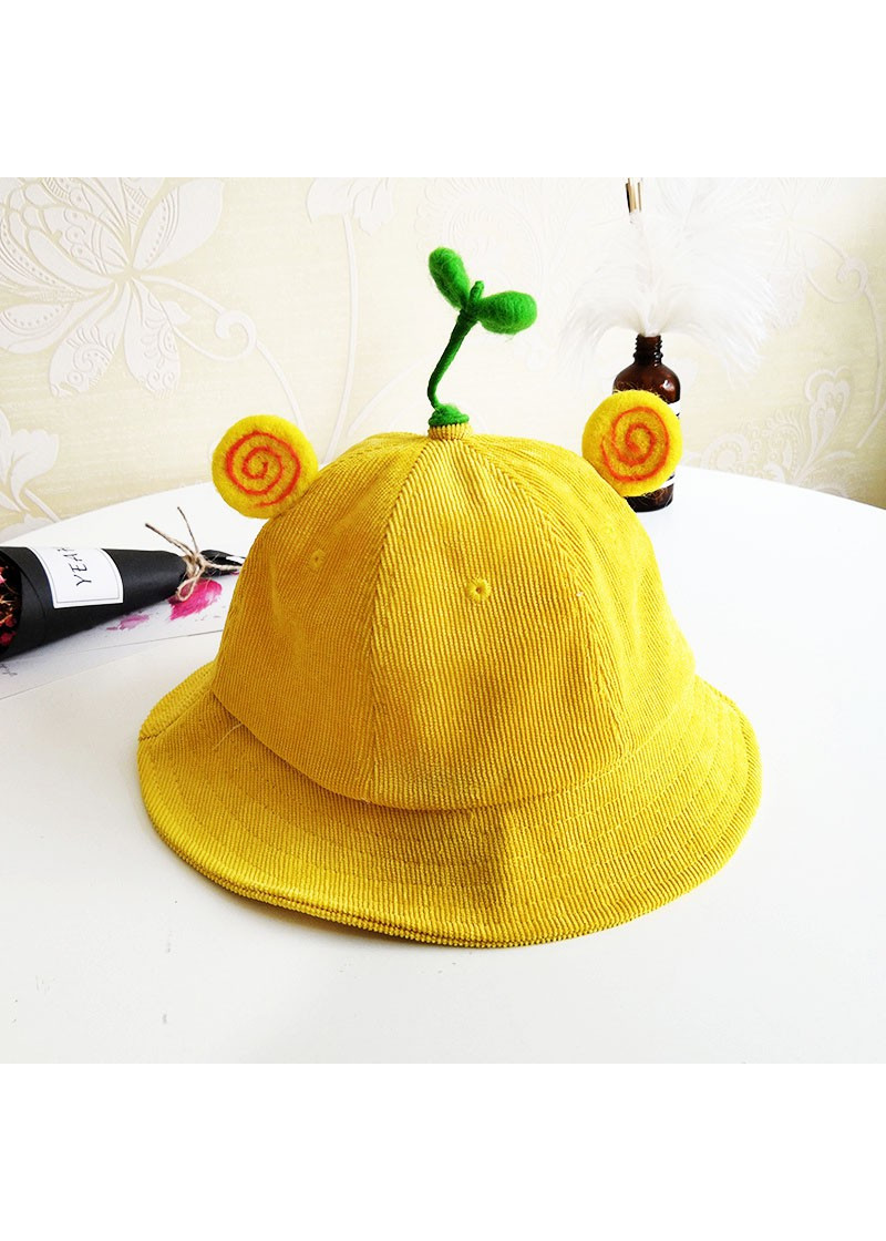 Mũ Nón Maruko 3D Rộng Vành Kiểu Bucket Kaki Nhung Siêu Đáng Yêu