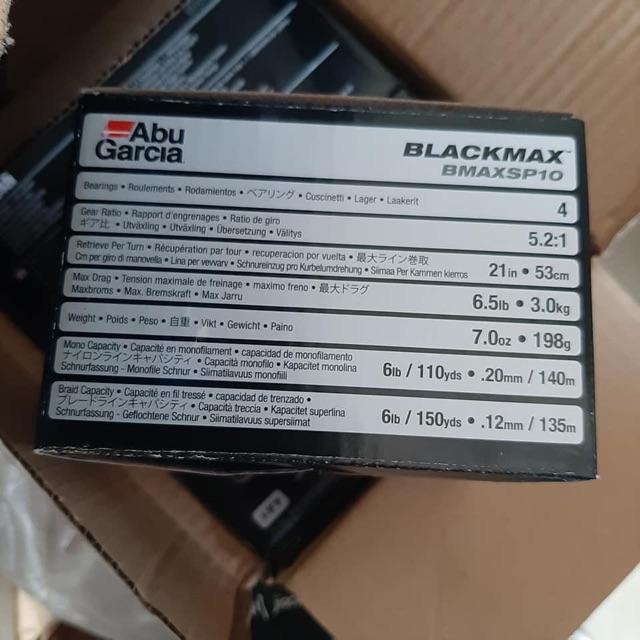 Máy câu ABU GARCIA BLACKMAX SP10,20,30,60 tương đương 1000,2000,3000,5000