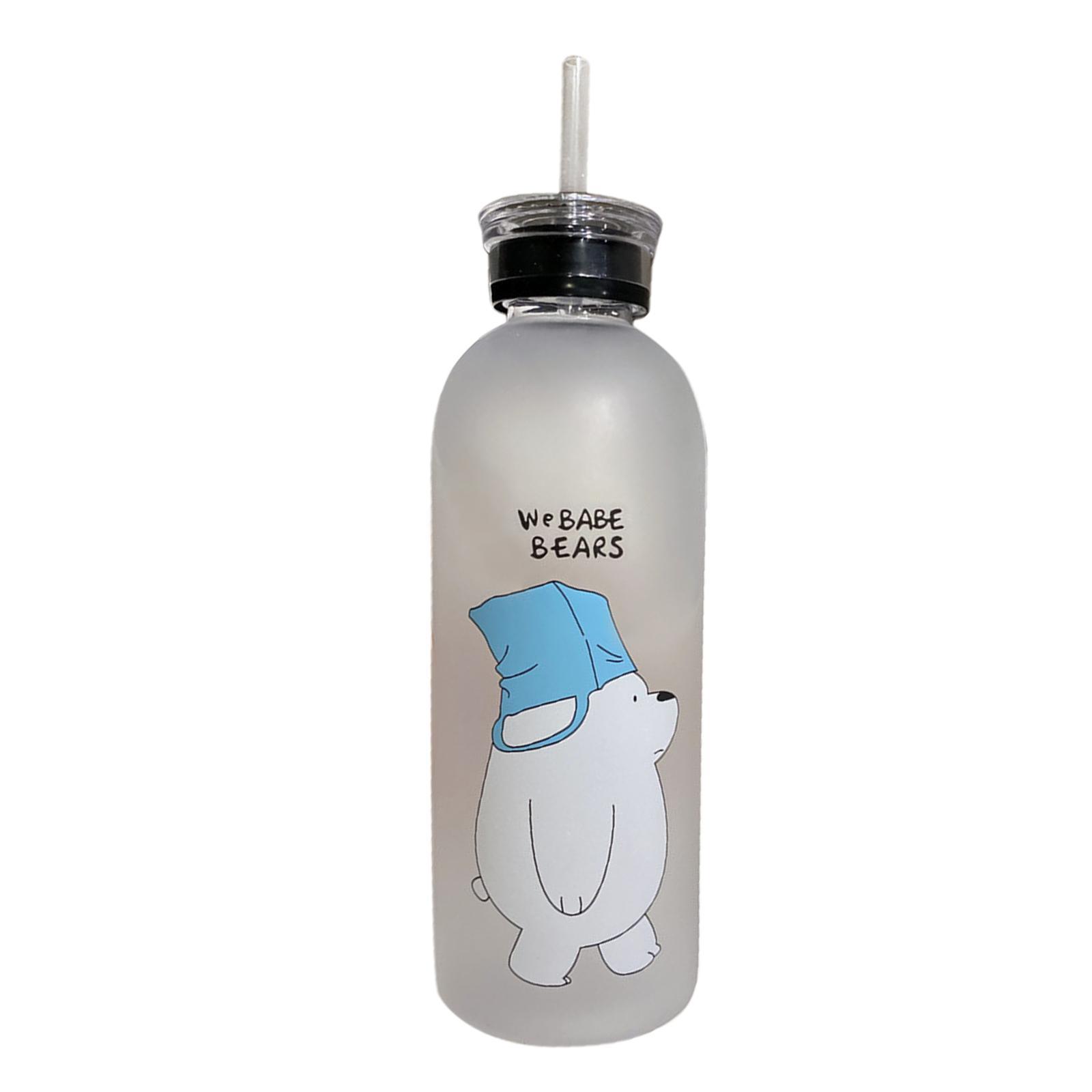 Cute Bear Straw Portable   Gift Beverage Drinking