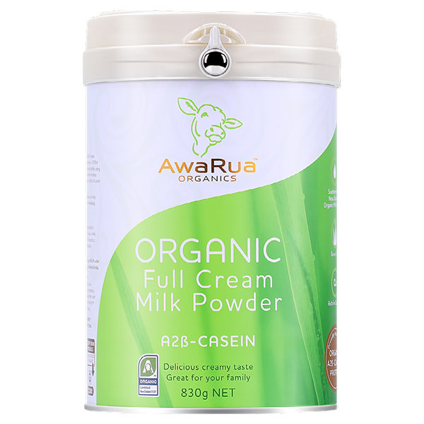 Sữa AwaRua Nguyên Kem A2 Organic New Zealand bổ sung dinh dưỡng cho cả gia đình hộp 830g