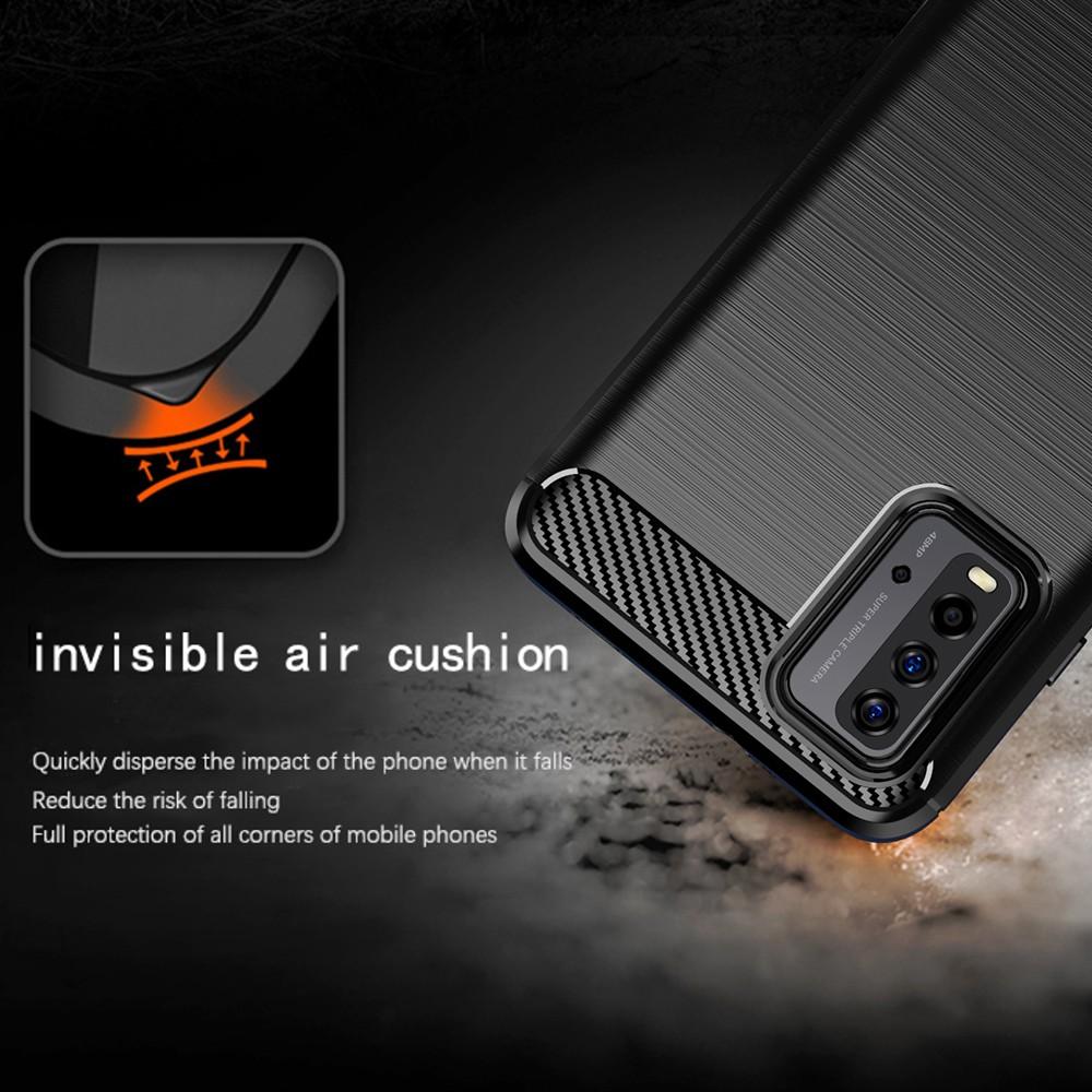 Ốp lưng cho Xiaomi Redmi 9T Note 9 4G dẻo Carbon phay xước chống sốc chống vân tay