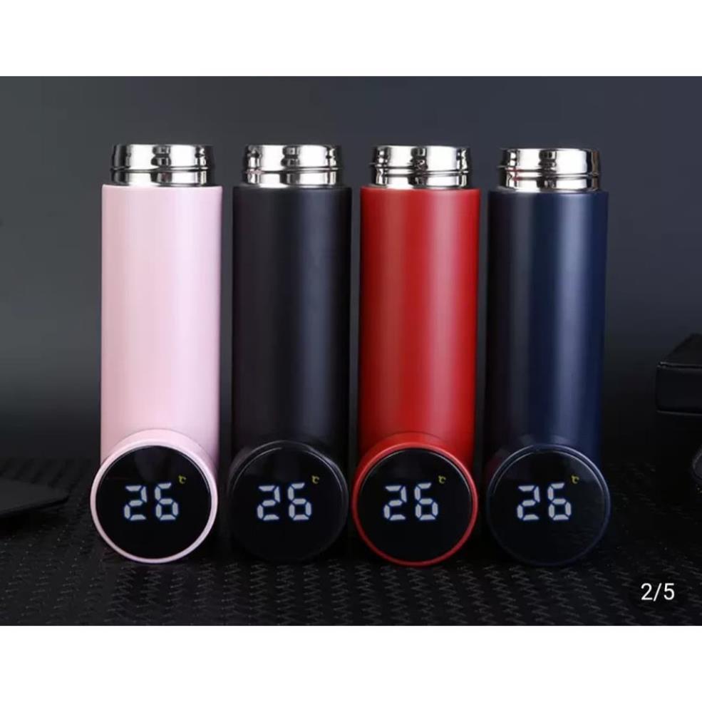 Bình Giữ Nhiệt Thông Minh Có Đèn LED Hiển Thị Nhiệt Độ Nước Dung Tích 500ml