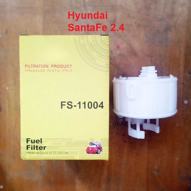 Lọc xăng cho xe Hyundai SantaFe 2.4 2012, 2013, 2014, 2015, 2016, 2017, 2018 mã phụ tùng 31112-1R000 mã FS11004