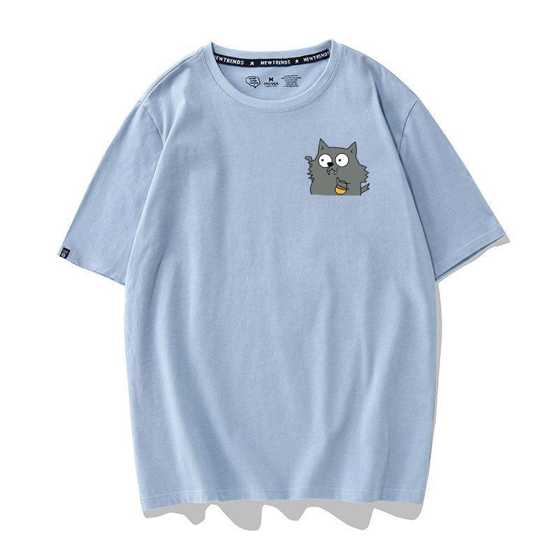 Áo Thun Unisex In Hình Icon Thời Trang Nam Nữ Couple Nhiều Màu Họa Tiết Cáo - Cotton - AT010
