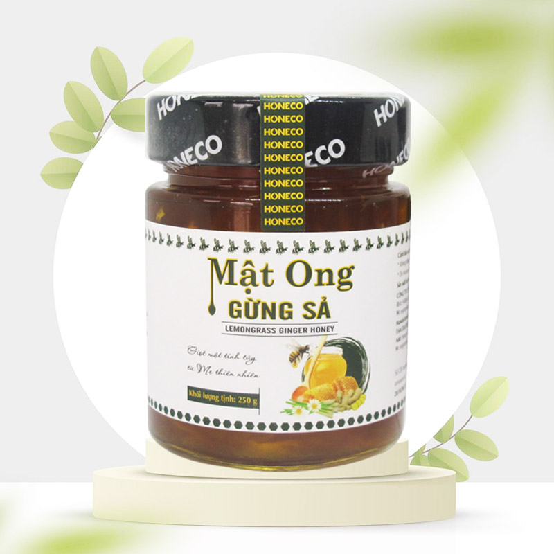 Mật ong Gừng Sả Honeco 250g