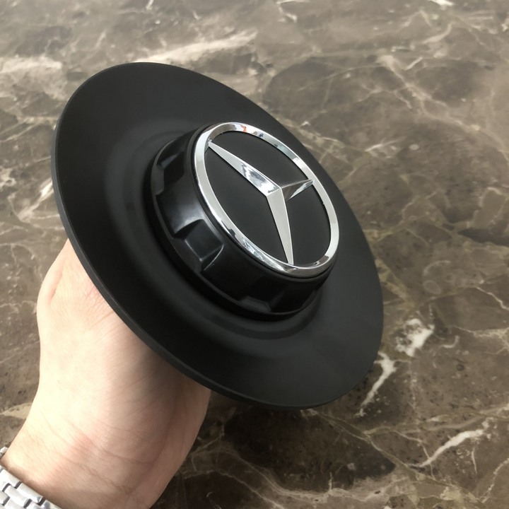 Logo chụp mâm, ốp lazang bánh xe ô tô Maybach BC-1100 - Chất liệu hợp kim nhôm cao cấp