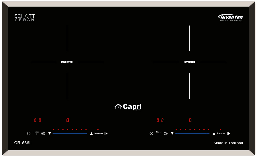 Bếp Điện Từ Capri CR-666I - Hàng Nhập Khẩu Thái Lan, Sản Xuất Theo Công Nghệ Tiên Tiến Châu Âu, Tiết Kiệm Điện Và Thời Gian Nấu Tối Ưu