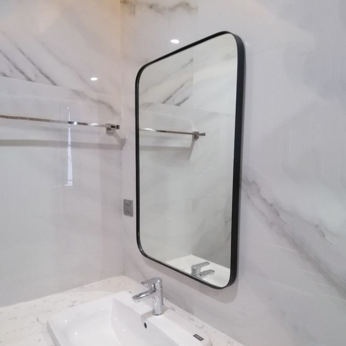 Gương Hình Chữ Nhật Khung Nhôm Sơn Tĩnh Điện Cao Cấp DLQ INTERIORS Decor Phòng, Trang Trí Nhà Cửa, Phòng Tắm