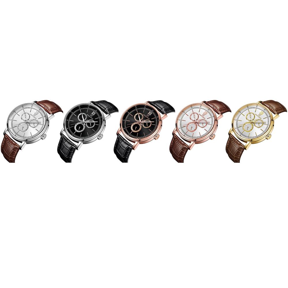Đồng hồ đeo tay Quartz dây da NAVIFORCE NF3002 
