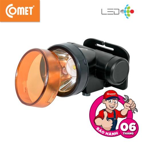 Đèn Pin Sạc Led Đội Đầu Comet CRT1614 2W có choá rời lắp vào đổi màu ánh sáng từ Trắng sang Vàng - Hàng chính hãng