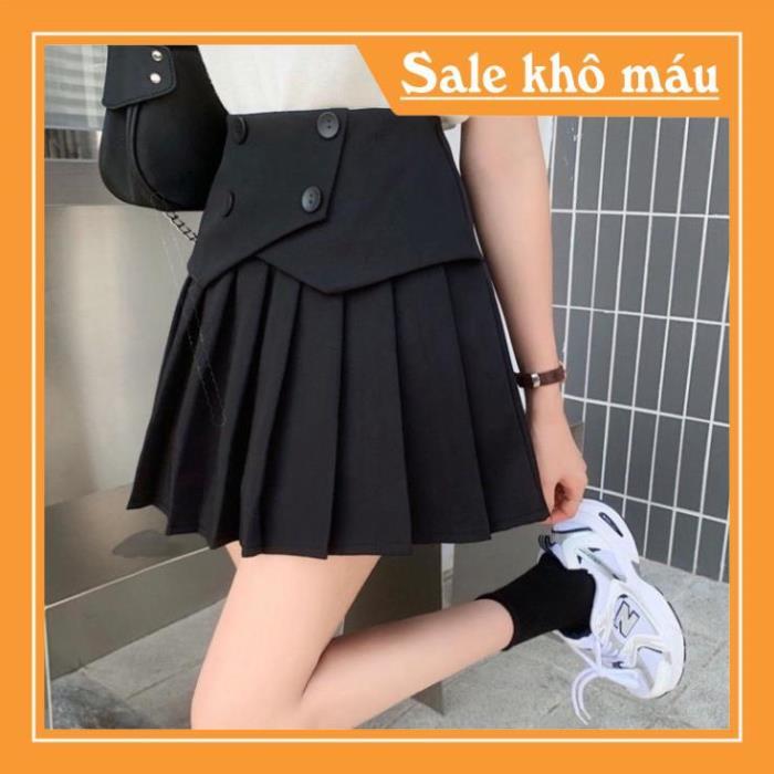 Chân váy xếp ly 4 khuy
