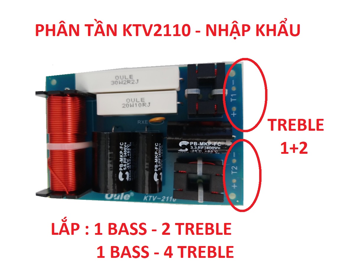 MẠCH PHÂN TẦN 1 BASS 2 TREBLE KTV2110 - GIÁ 1 ĐÔI