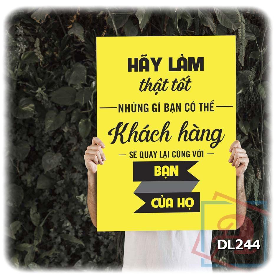 Tranh động lực trang trí phòng làm việc - Hãy làm thật tốt những gì bạn có thể - DL244