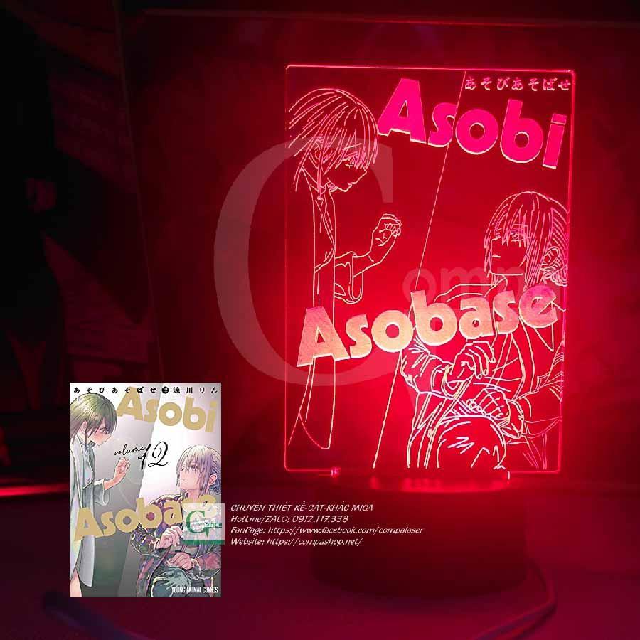 Đèn Ngủ Anime LED 3D Asobi Asobase 16 màu tùy chỉnh Compashop