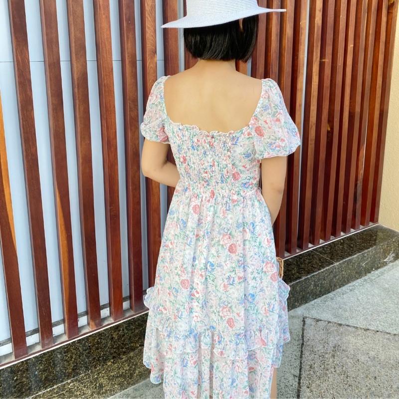 Đầm dáng xoè tơ hoa thêu - AUDREY STUDIO