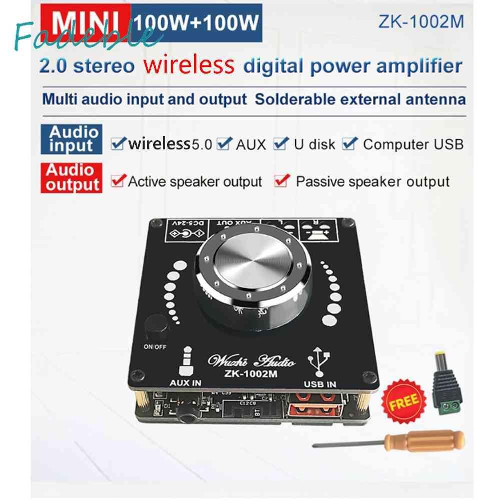 Bảng Mạch Khuếch Đại Âm Thanh Kỹ Thuật Số ZK-1002M 2x100W Kết Nối Bluetooth