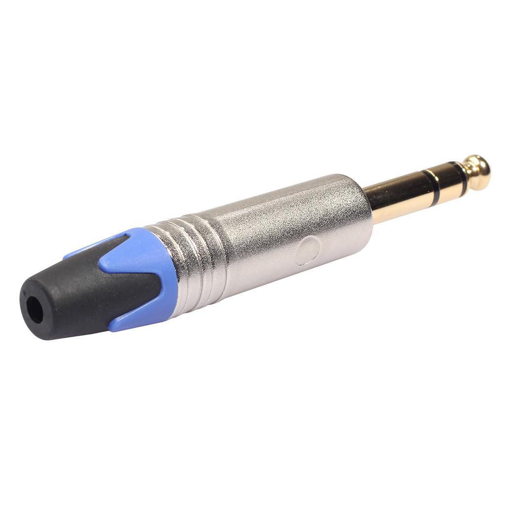 6.35mm Stereo Jack Connector For DIY Audio Soldering Adapter For Microphone