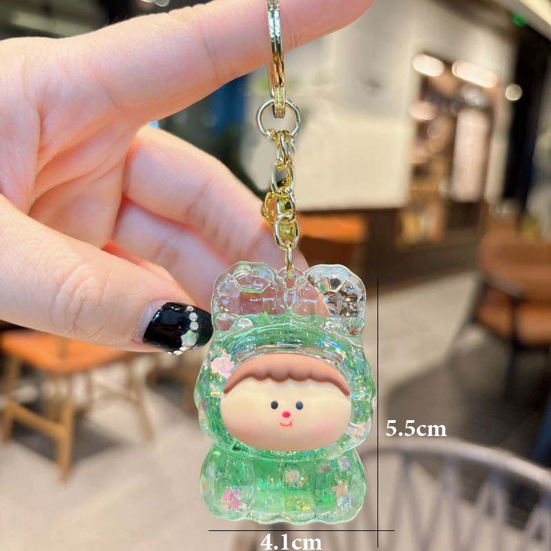 Móc khóa Charm nước Mèo thần tài Thỏ Bé Moi Đồ Chơi Dạ Quang Phát Sáng Đáng Yêu