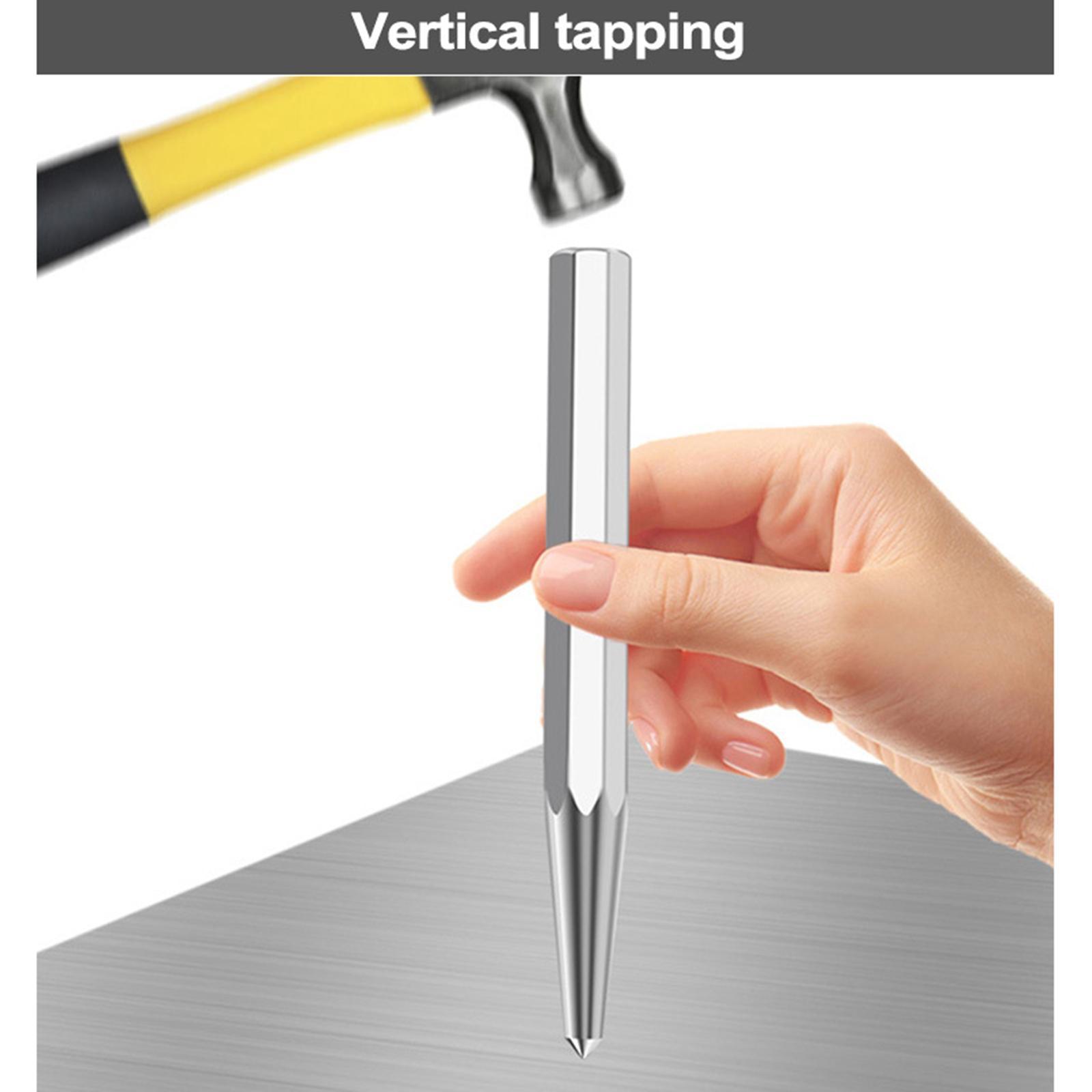 Metal Octagonal Positioning Punch Marking Tools Center Hole Punch Hand Tool