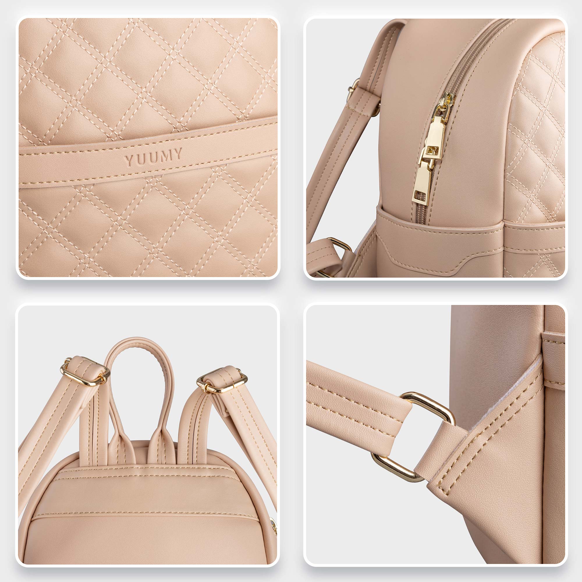 Balo Yuumy ( Thời trang nữ đi chơi cỡ trung - Balo da Seasand YBA50 )