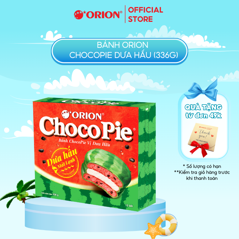 Bánh Orion ChocoPie Dưa Hấu ORION 372g