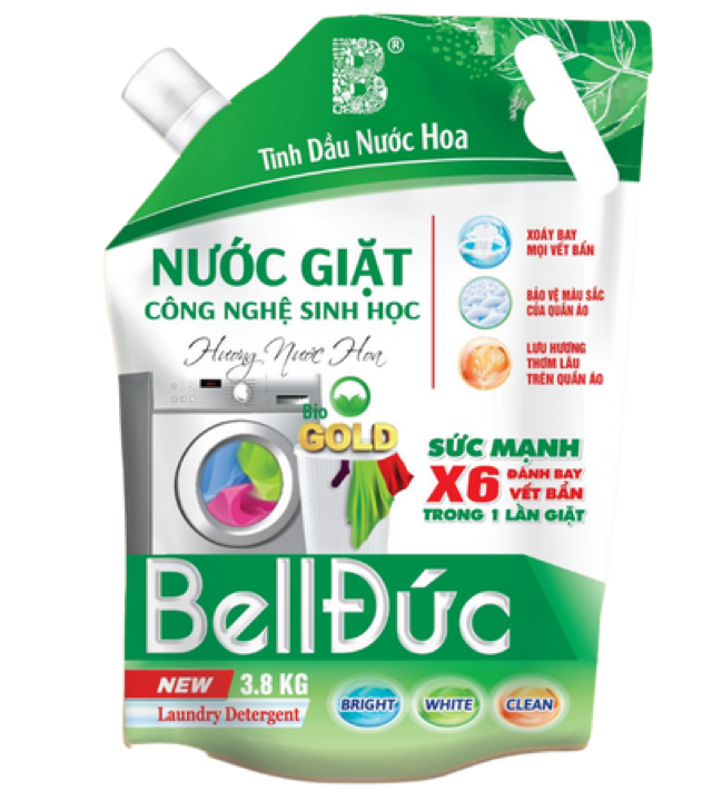 Túi nước giặt Bell Đức hương Cá Ngựa 3.8Kg