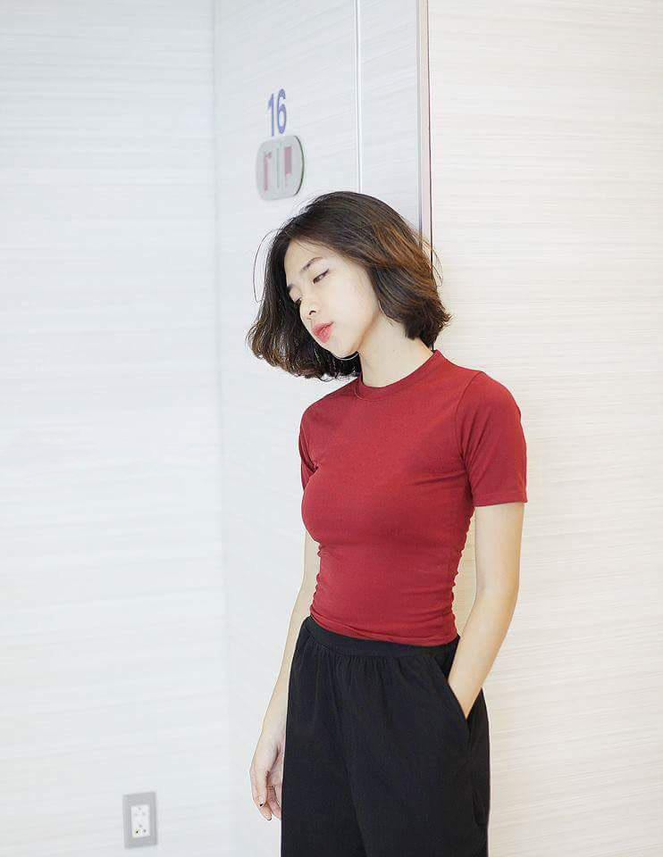 Áo croptop nữ đẹp tay lửng M.O.N Boutique