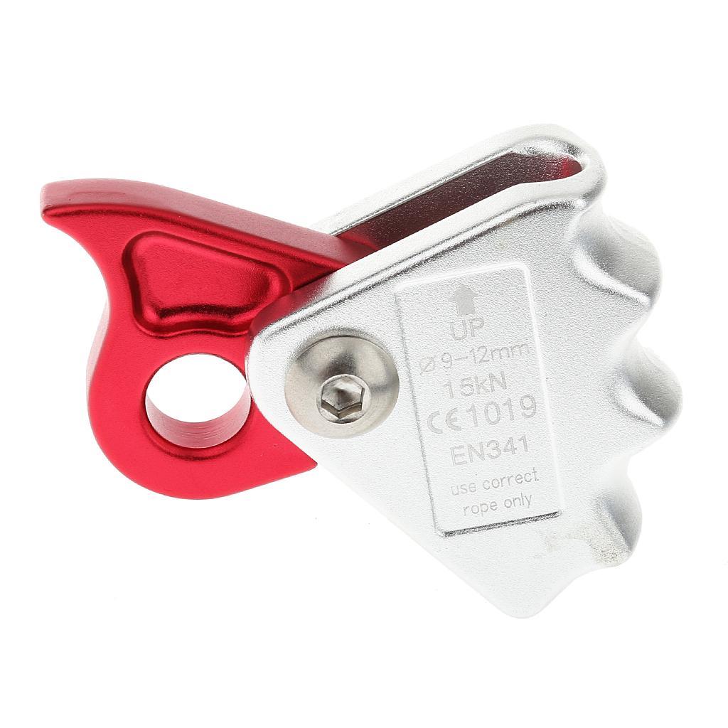 15KN Outdoor Rock Climbing Arborist Rope Grab Equipment Aluminum Alloy + Fall Protection Rope