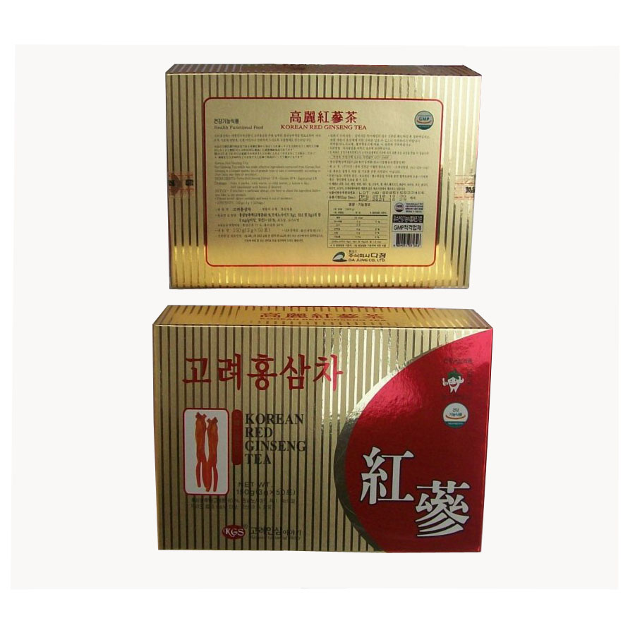 Combo 2 Hộp thực phẩm chức năng Trà hồng sâm Kgs Hàn Quốc 150g (3gr x 50 gói)