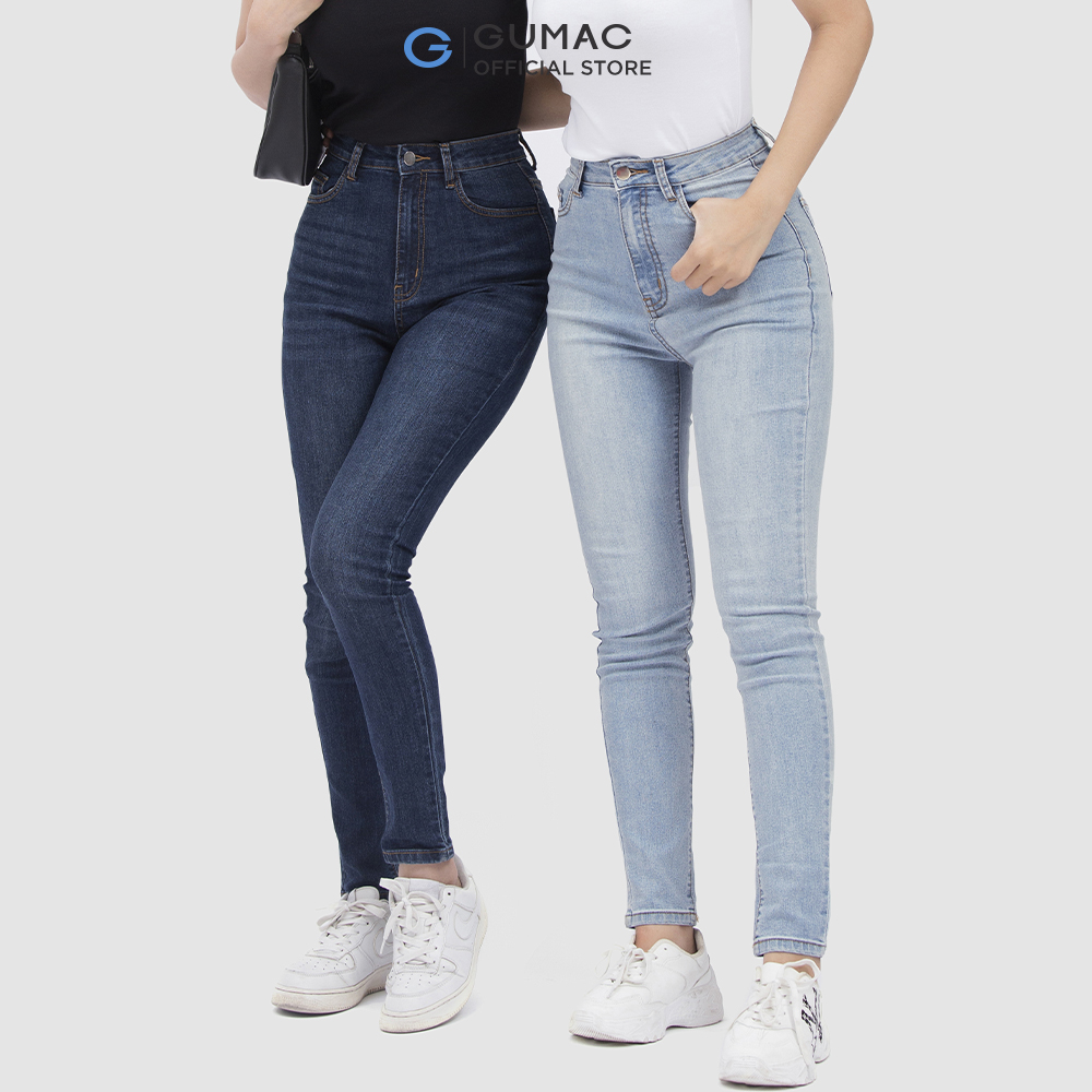 Quần skinny nữ GUMAC QJC04045 lưng cao phong cách trẻ trung năng động